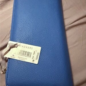 New beautiful Blue Women's travel zip up jewelry clutch